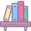 icon: book shelf
